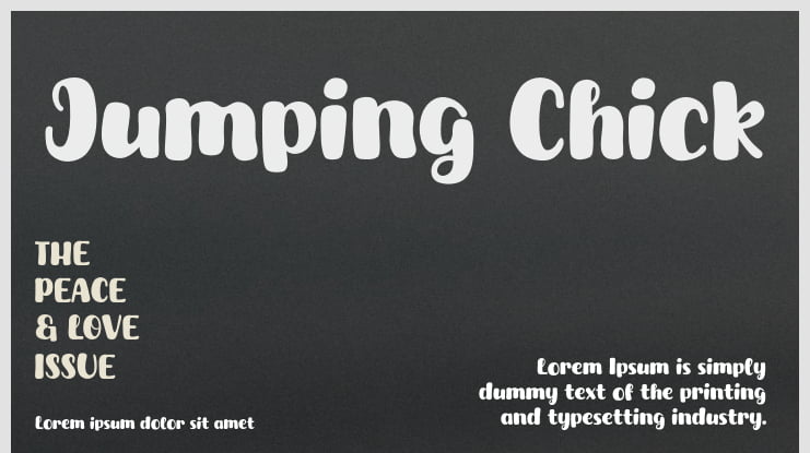 Jumping Chick Font