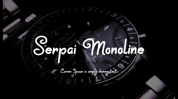 Serpai Monoline Font