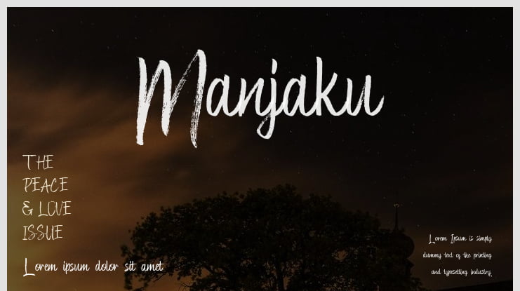 Manjaku Font