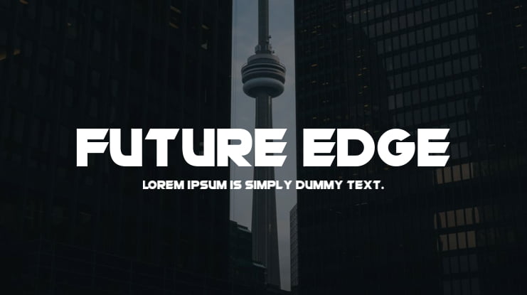 Future Edge Font Family