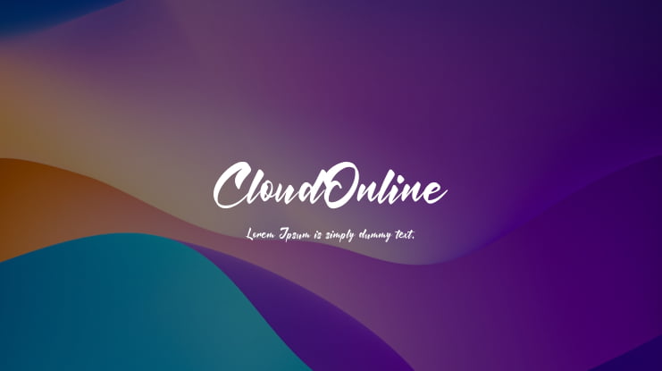 CloudOnline Font