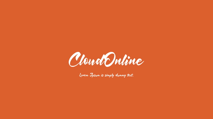 CloudOnline Font