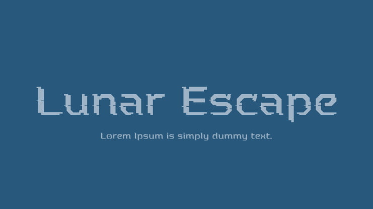 Lunar Escape Font