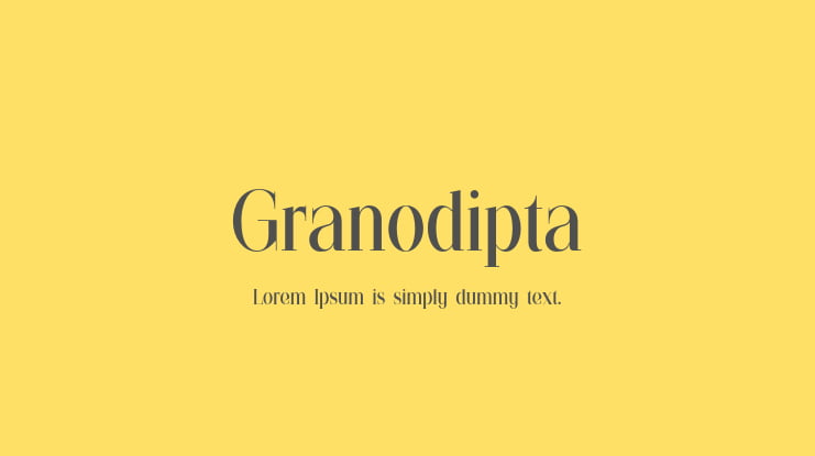 Granodipta Font