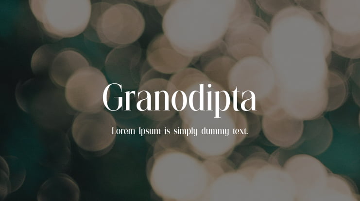 Granodipta Font