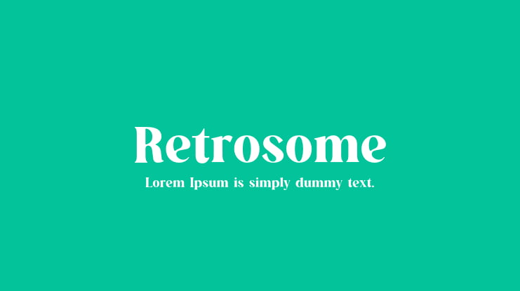 Retrosome Font