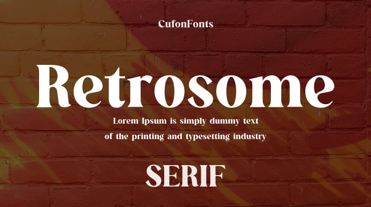 Retrosome Font