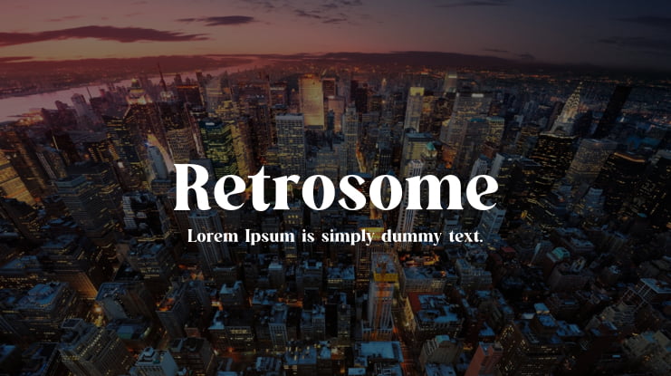 Retrosome Font