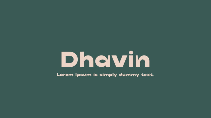 Dhavin Font