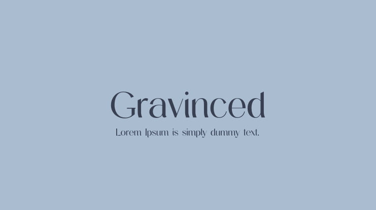 Gravinced Font