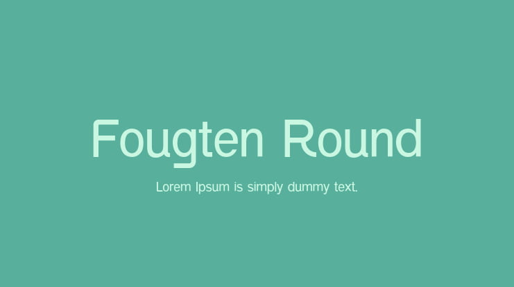 Fougten Round Font Family