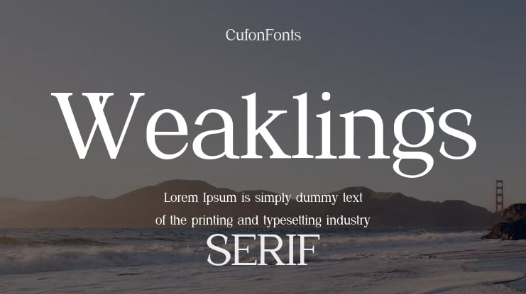 Weaklings Font