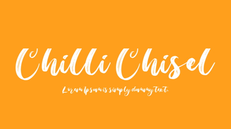 Chilli Chisel Font