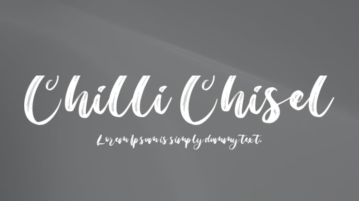 Chilli Chisel Font