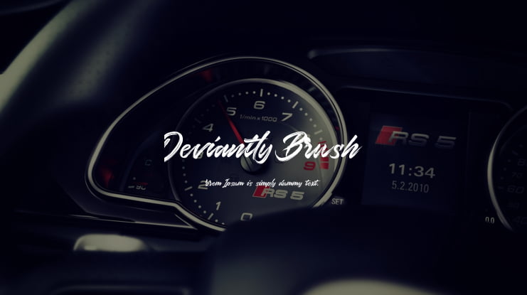 Deviantly Brush Font