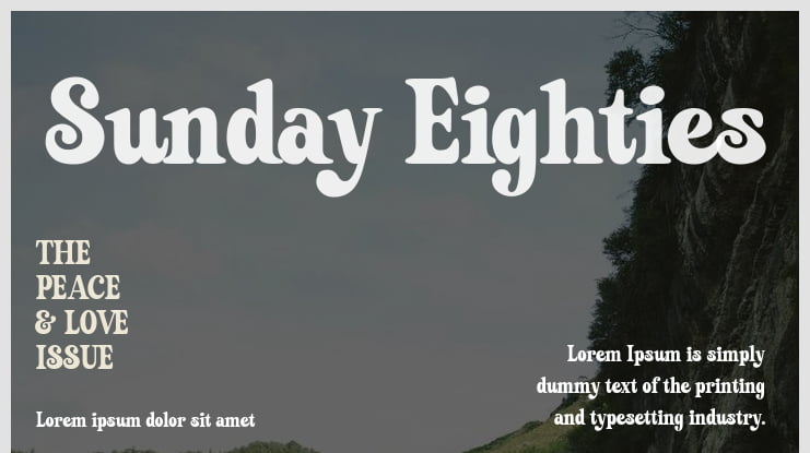 Sunday Eighties Font