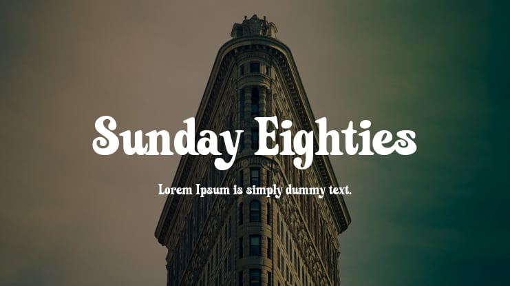 Sunday Eighties Font