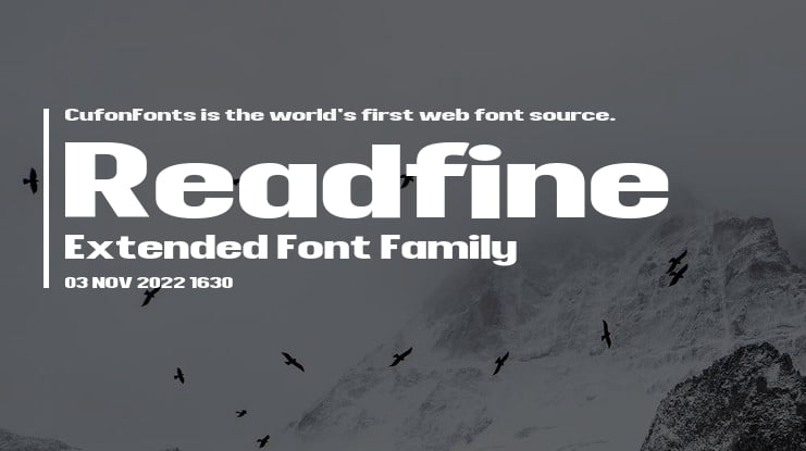 Readfine Extended Font