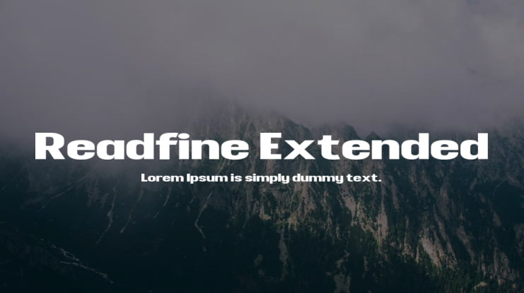 Readfine Extended Font