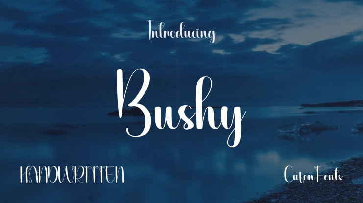 Bushy Font