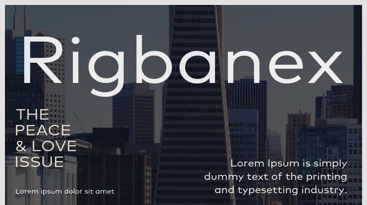 Rigbanex Font