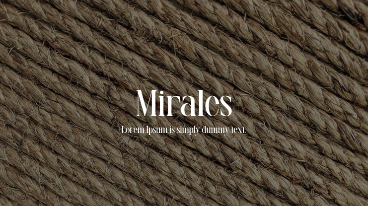 Mirales Font