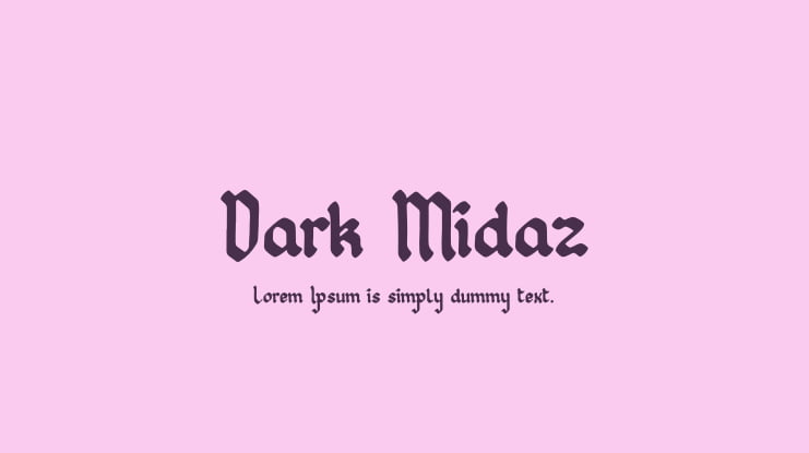 Dark Midaz Font