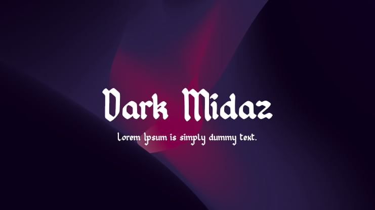 Dark Midaz Font