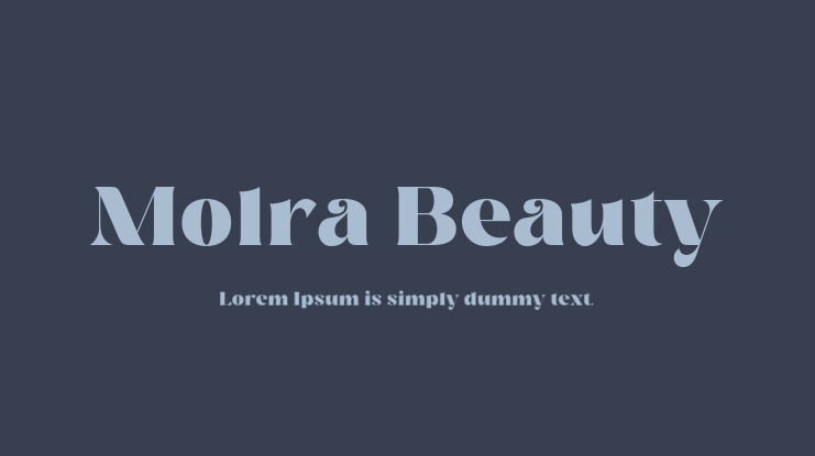 Molra Beauty Font