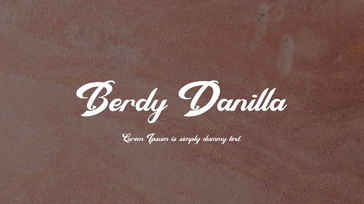 Berdy Danilla Font