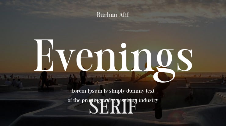 Evenings Font