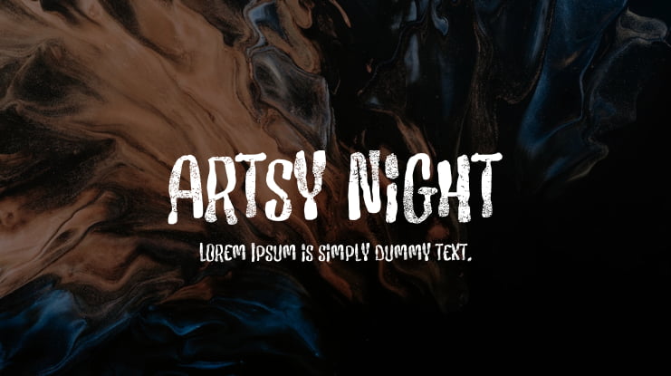 Artsy Night Font