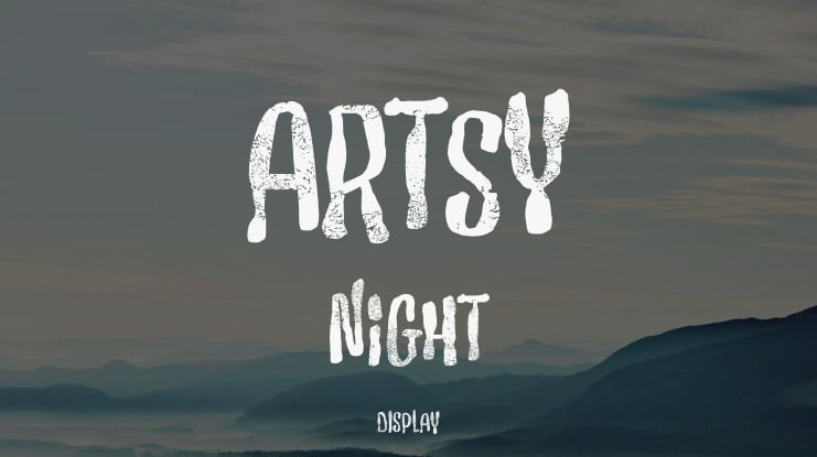 Artsy Night Font