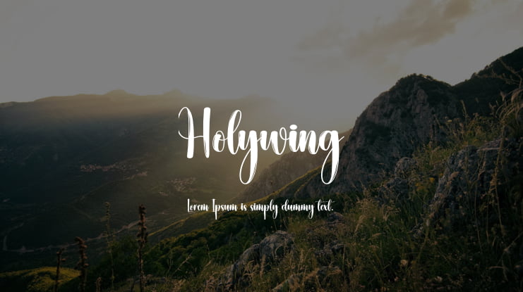 Holywing Font