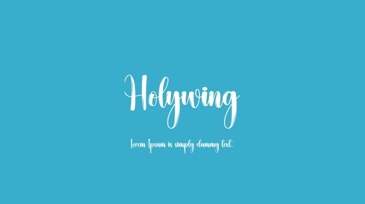 Holywing Font