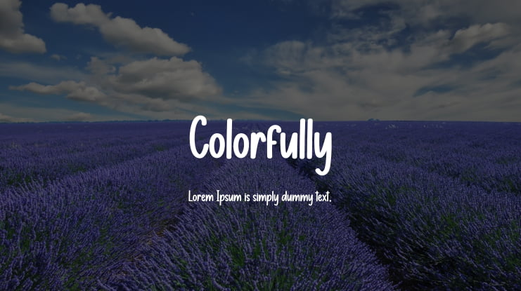 Colorfully Font