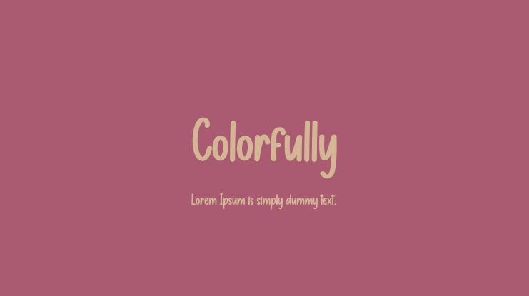 Colorfully Font