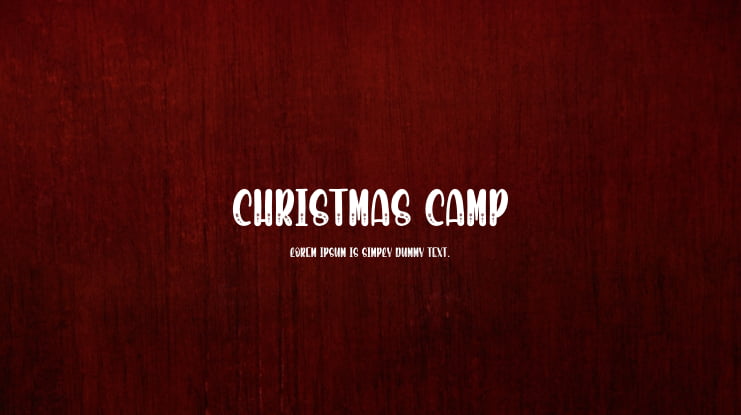 Christmas Camp Font