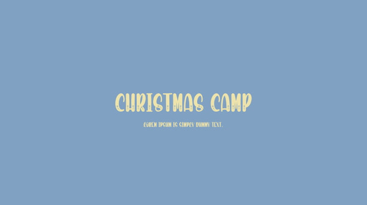 Christmas Camp Font