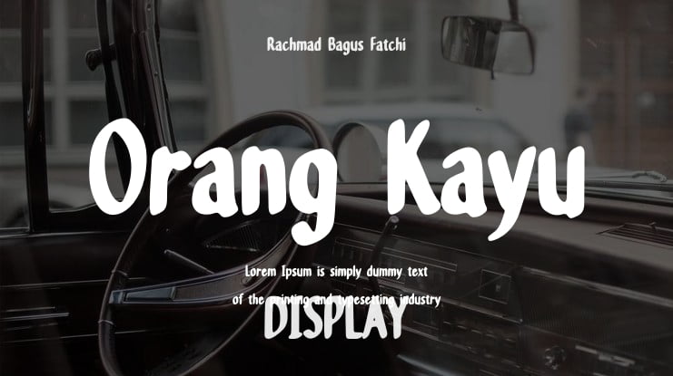 Orang Kayu Font