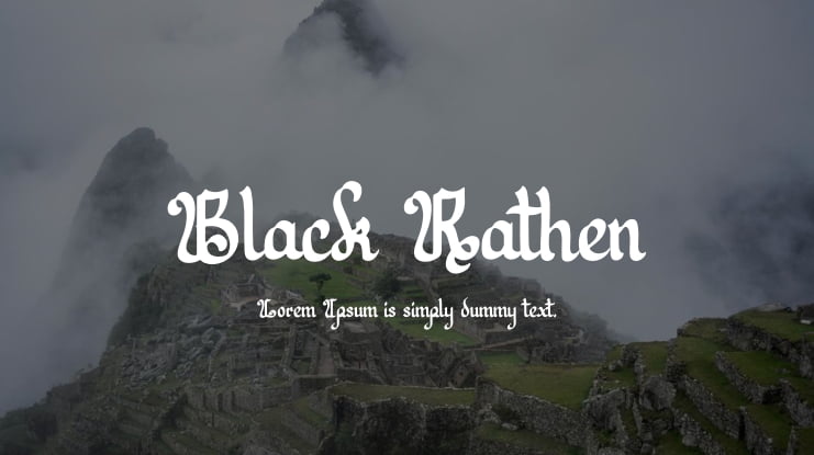 Black Rathen Font