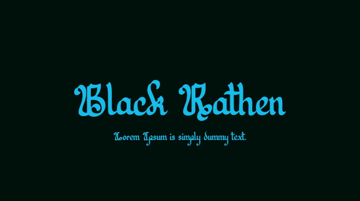 Black Rathen Font