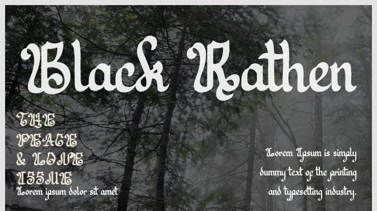 Black Rathen Font