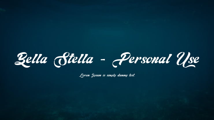 Bella Stella - Personal Use Font