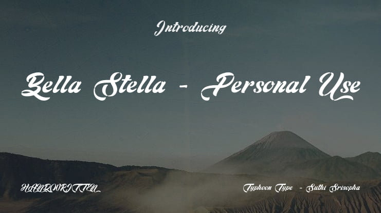 Bella Stella - Personal Use Font