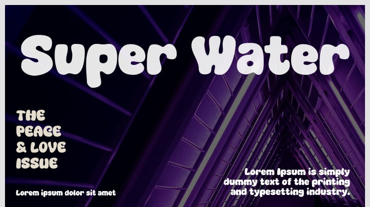 Super Water Font