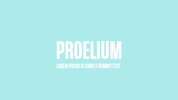 Proelium Font