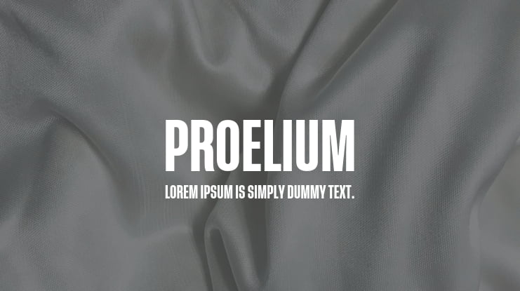 Proelium Font