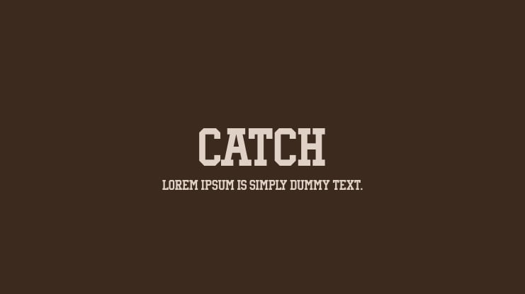 Catch Font