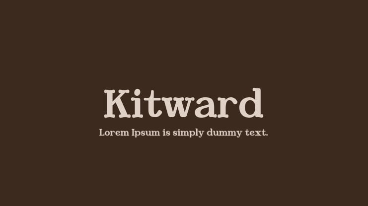 Kitward Font